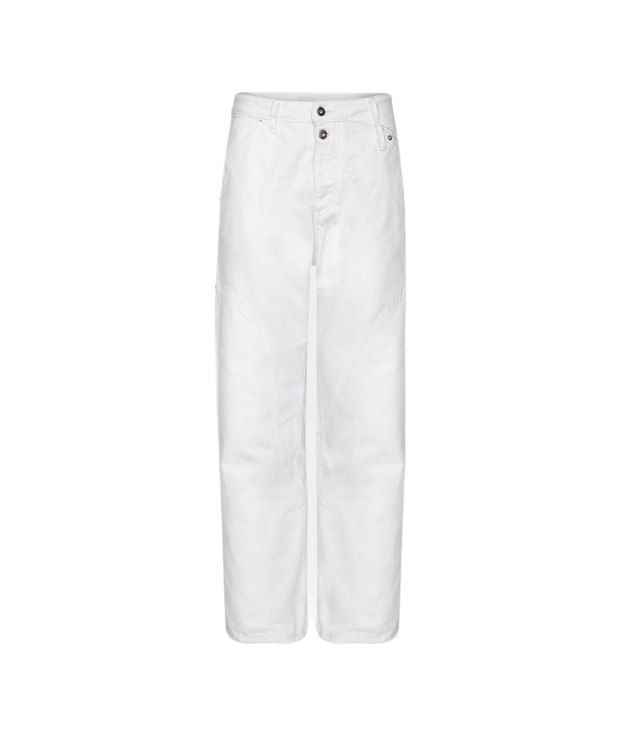 Inside Out Denim Pants White