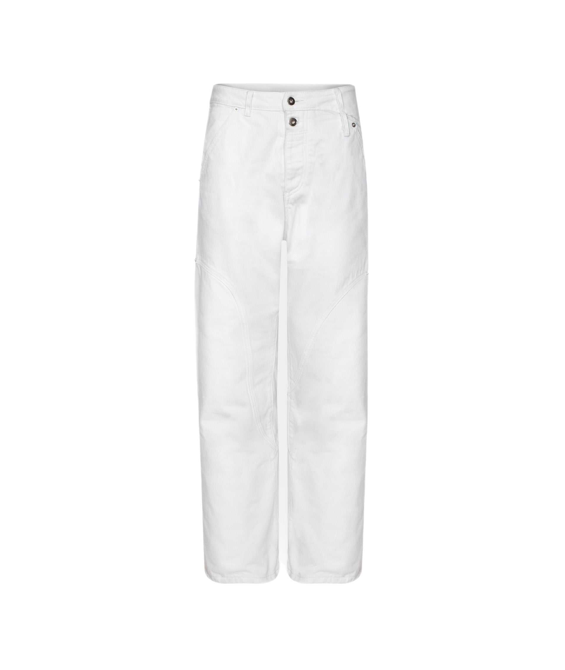 Inside Out Denim Pants White