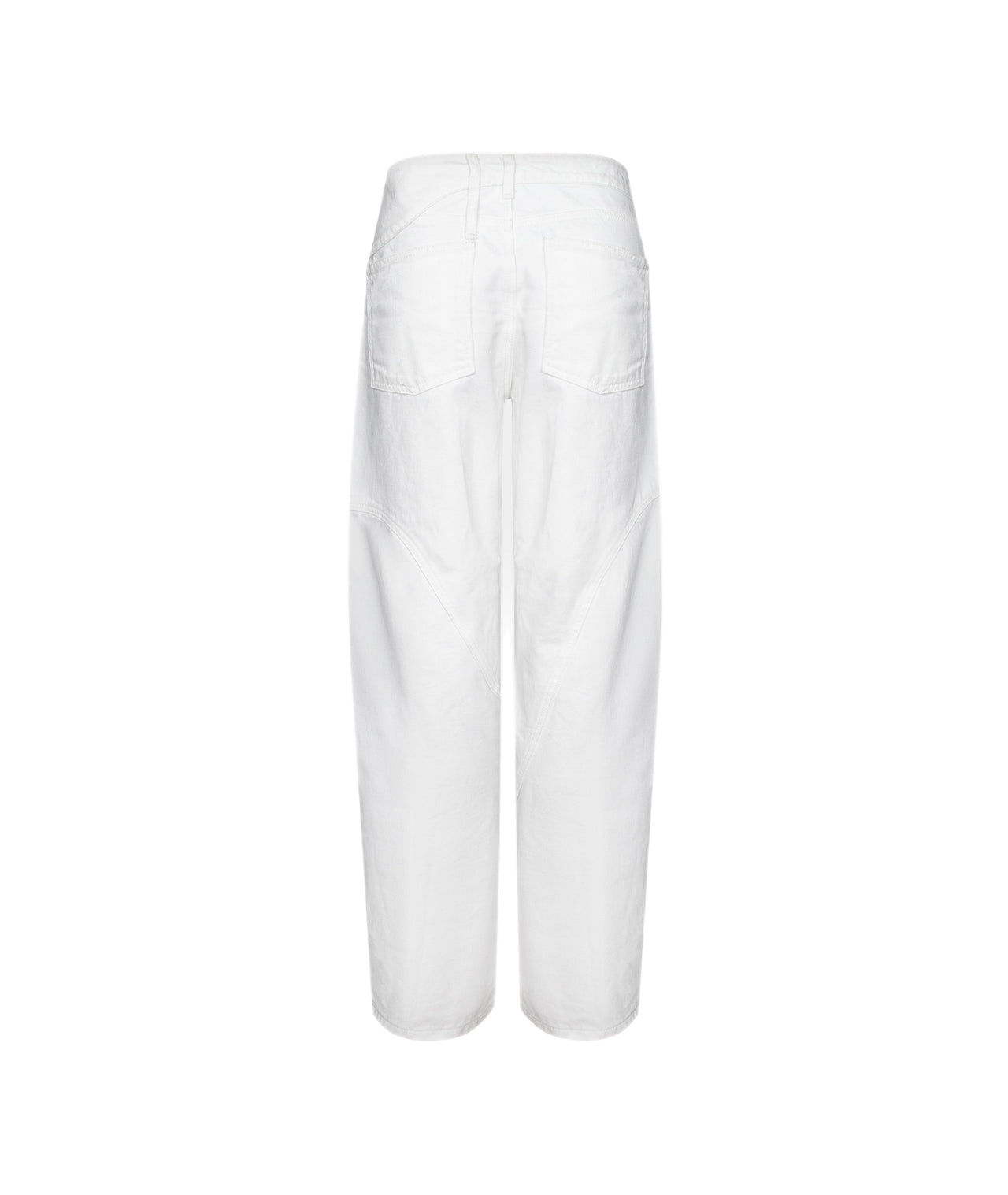 Inside Out Denim Pants White