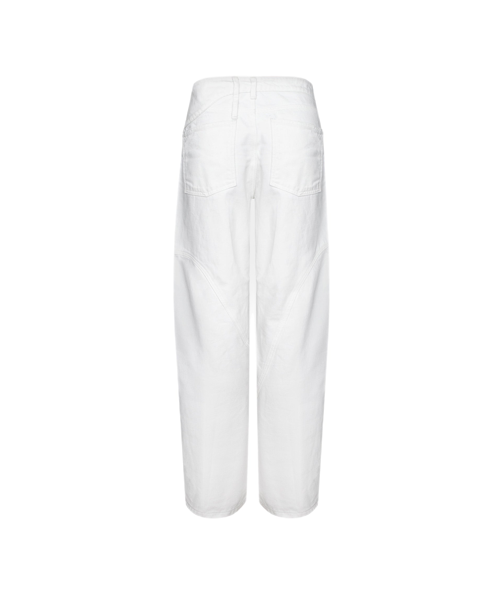 Inside Out Denim Pants White
